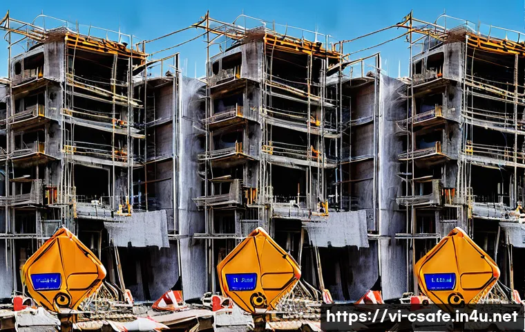 건설안전기사 필기에서 이해가 어려운 개념 - Here are three detailed image generation prompts in English, designed to adhere to your safety guide...